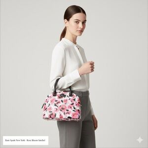 EUC Kate Spade Blake Avenue Rose Bed Top Handle Satchel – Floral